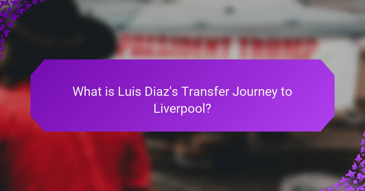 What is Luis Diaz's Transfer Journey to Liverpool?